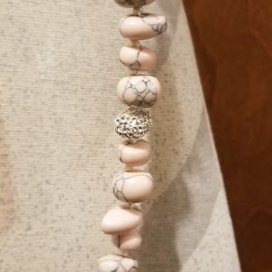 Lele Sadoughi Pebble Necklace Blush